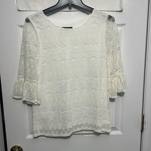 White lace blouse size M
